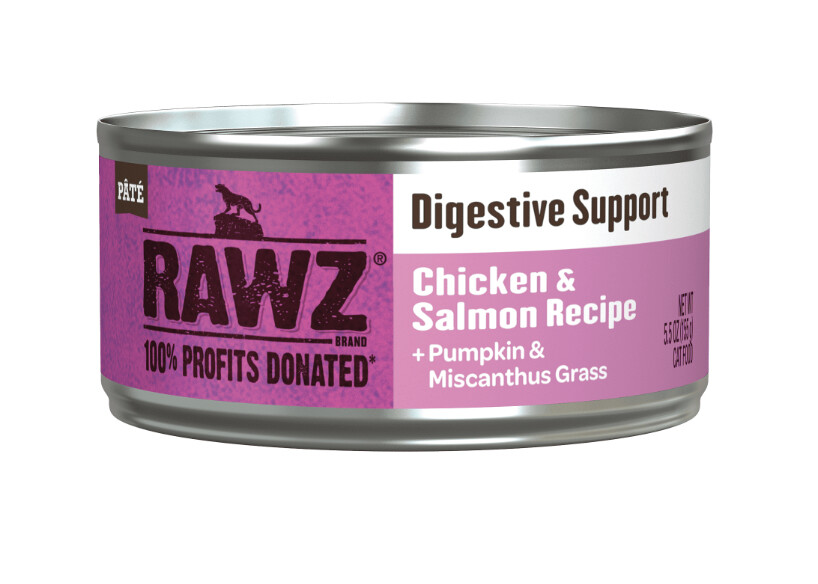 RAWZ Support digestive - Pâté pour chat - Poulet et Saumon