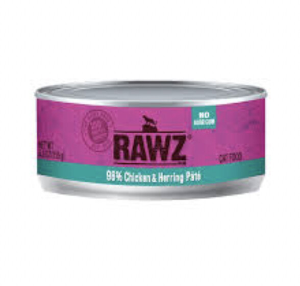 RAWZ - Pâté pour chat - Poulet et hareng