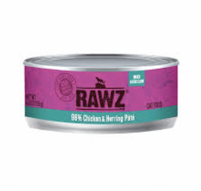 RAWZ - Pâté pour chat - Poulet et hareng