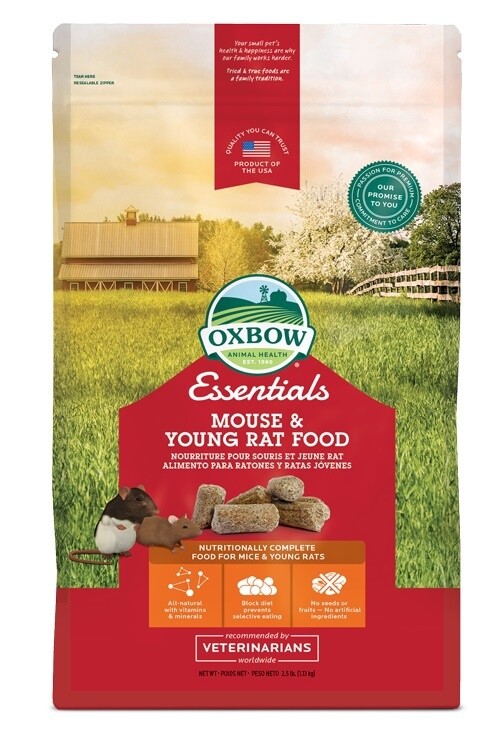 OxBow Essentials Nourriture pour Souris et Jeune Rat (1.13kg)d