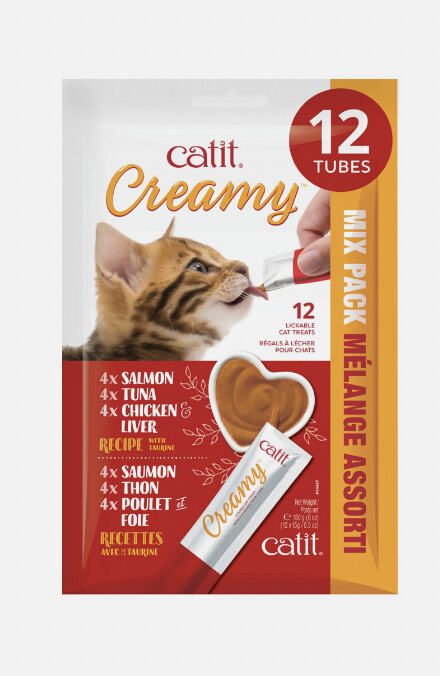 Catit - Creamy - Mélange assorti (12 tubes x 15g)