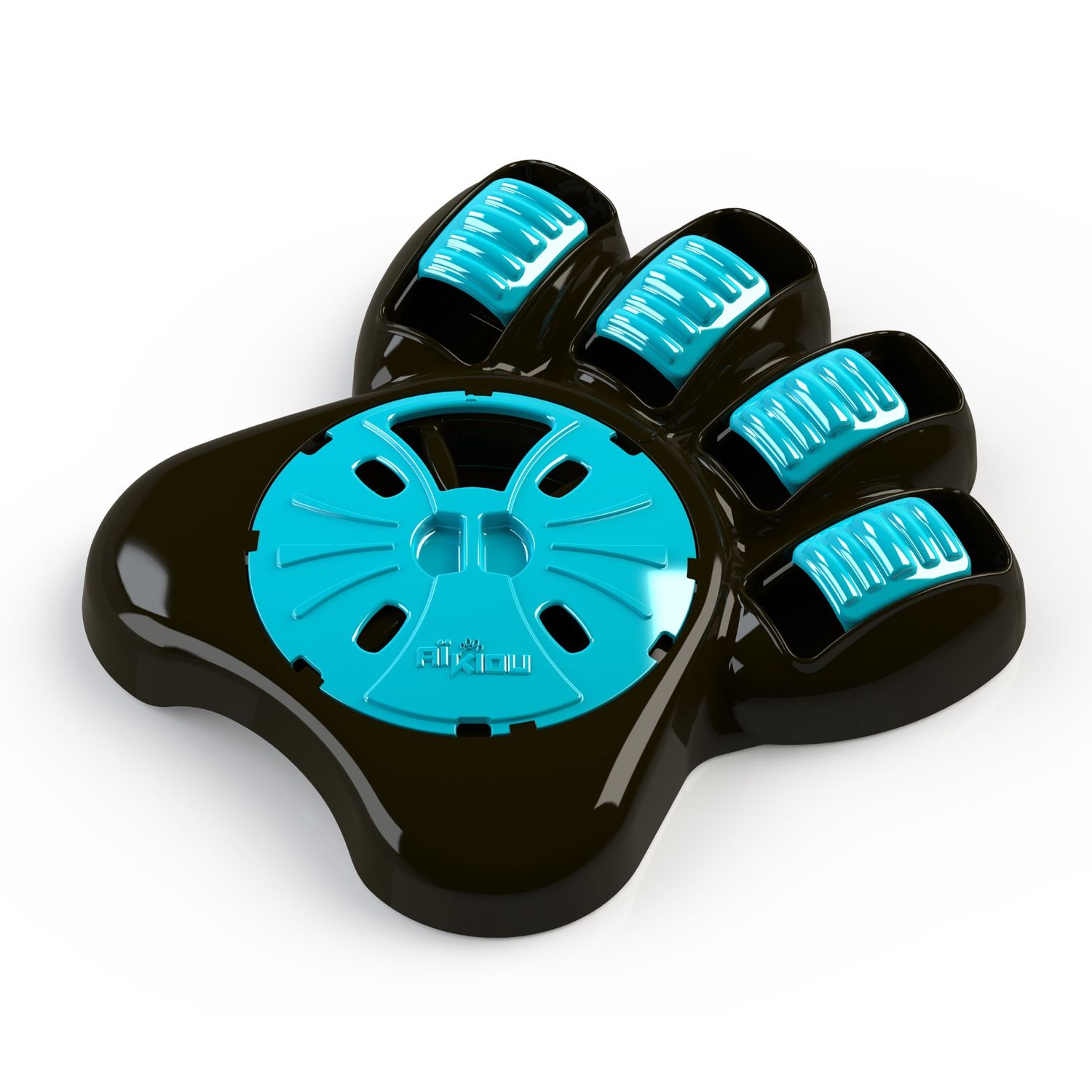 Aïkiou Bol interactif pour chiens (Grand), Couleur: Bleu