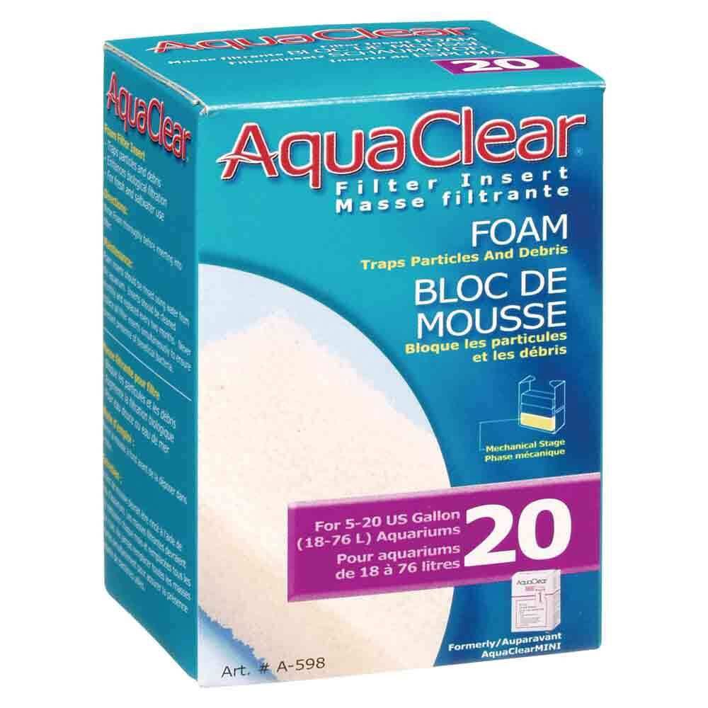 Aquaclear - bloc de mousse, Taille: Pour 20 Gallons / 76L
