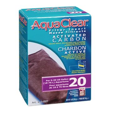 Aquaclear - charbon active, Format: Pour 20 Gallons / 76L