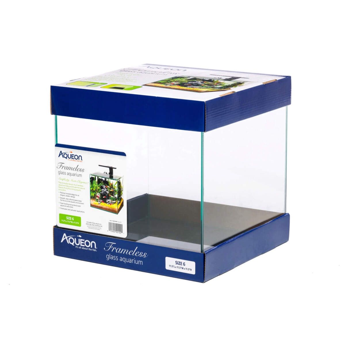 Aqueon - Aquarium en Verre sans cadre (Taille 6)