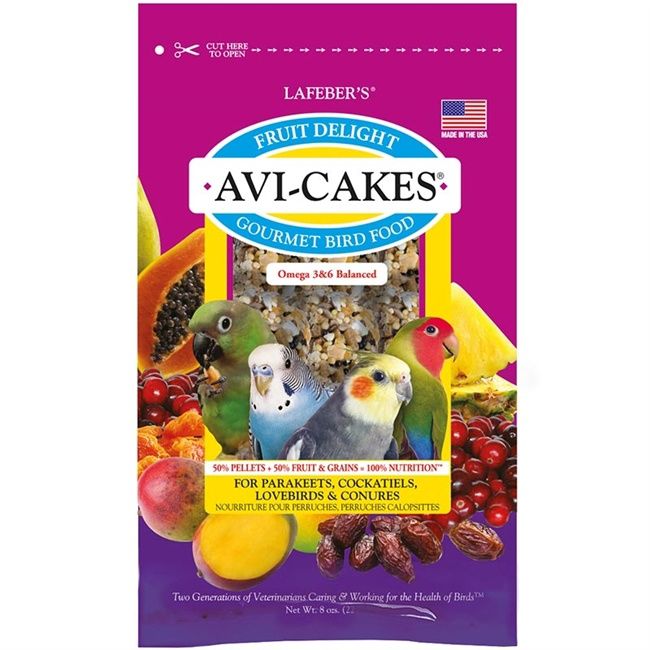 Avi-Cakes - Nouriture Fruit Delight pour perruches, perruches calopsittes (227g)