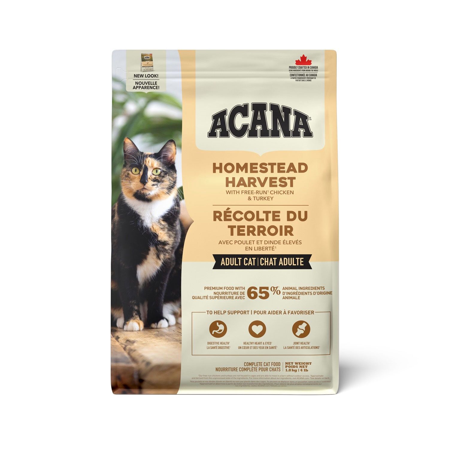 Acana - Homestead Harvest - poulet et dinde (chat) (1.8kg, 4.5kg), Format: 1.8 kg