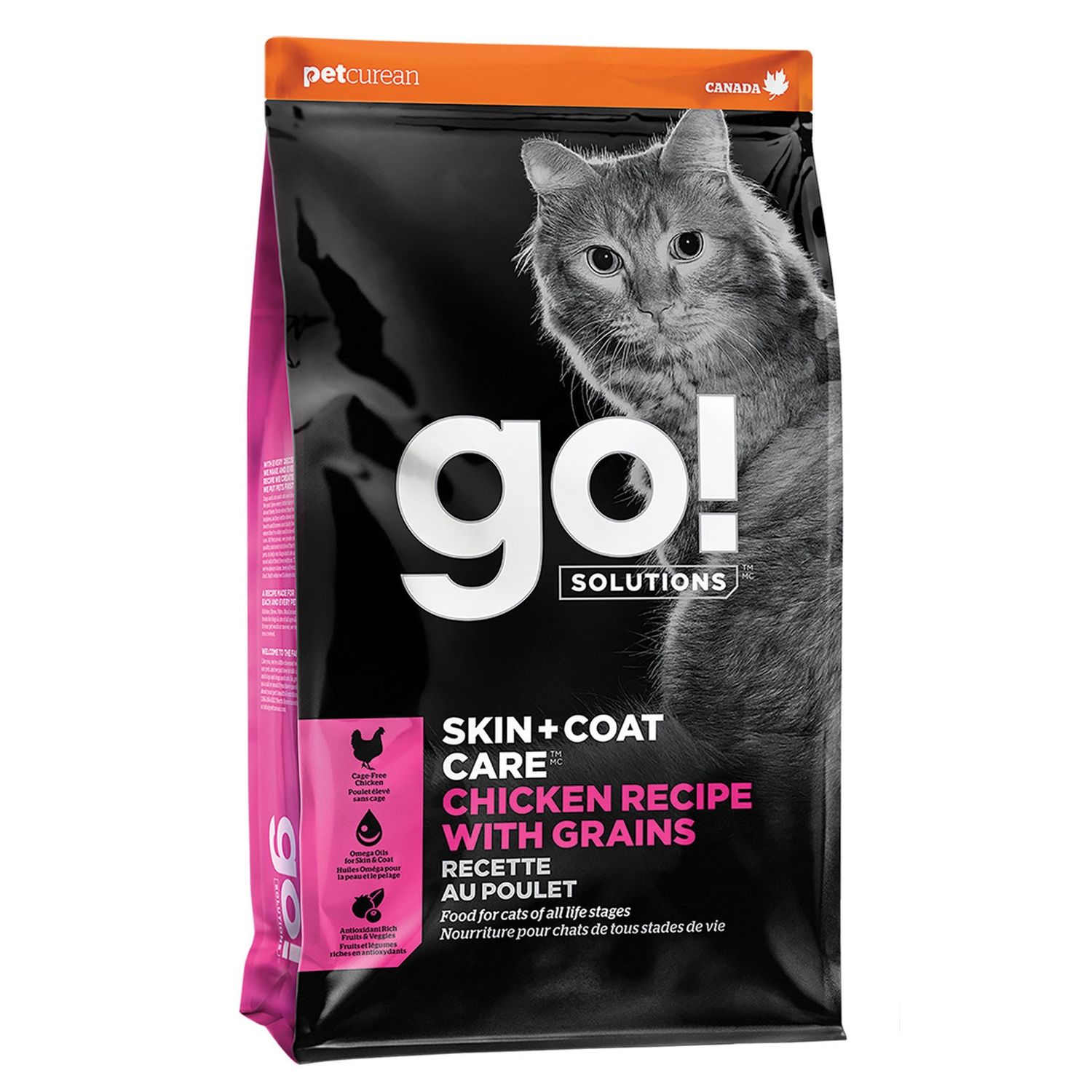 Go! Solutions -  recette « Skin + Coat » Poulet avec grains chats/ 1.36kg, Size: 7.26kg