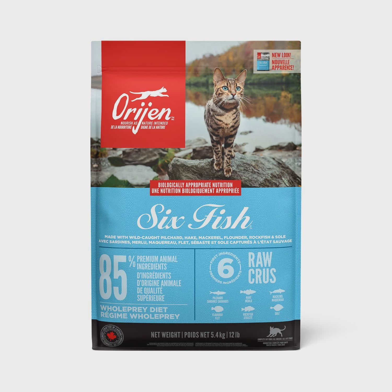 Orijen - Six poissons - chat et chaton (1.8kg, 5.4kg), Taille: 5.4kg