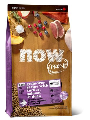 NowFresh chat senior - Dinde, Saumon et Canard 8lb