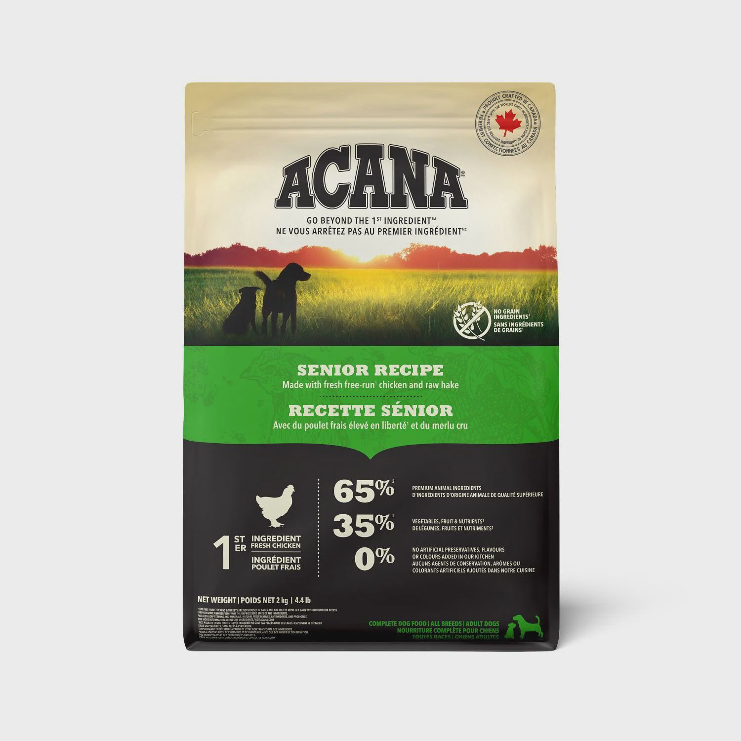 Acana Recette pour Seniors (chien) (2kg, 6kg, 11.4kg), Format: 2 kg