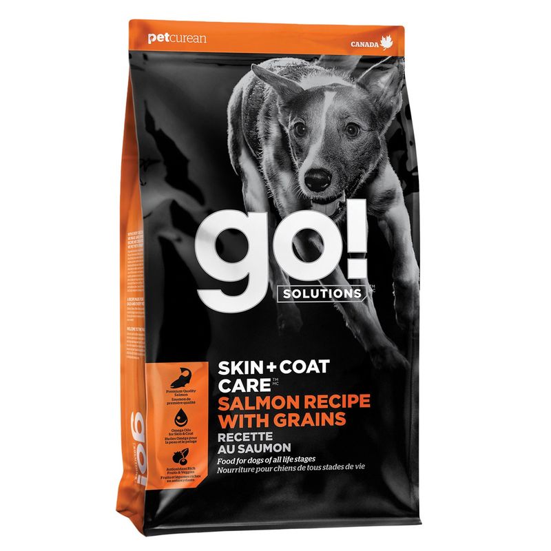 Go! Solutions -Recette « Skin + Coat Care » au saumon avec grains pour chiens (9.98 kg), Format: 9.98 kg
