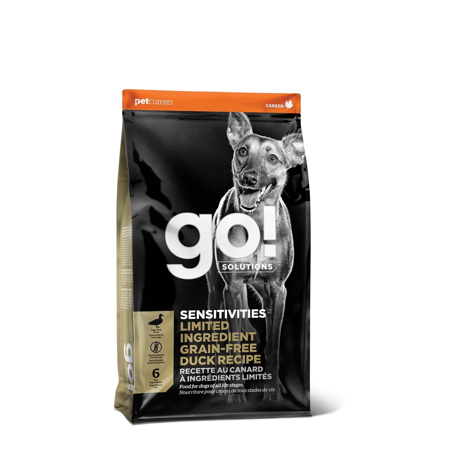 Go! Solutions - Recette « Sensitivities » sans grains au canard pour chien, Taille: 9.98kg