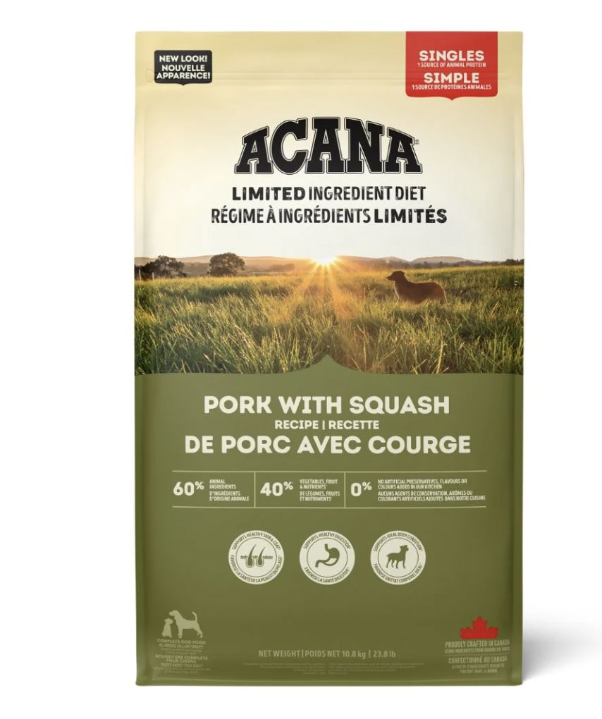 Acana - Porc avec courge (chiens) (1.8kg, 5.4kg), Format: 5.4kg