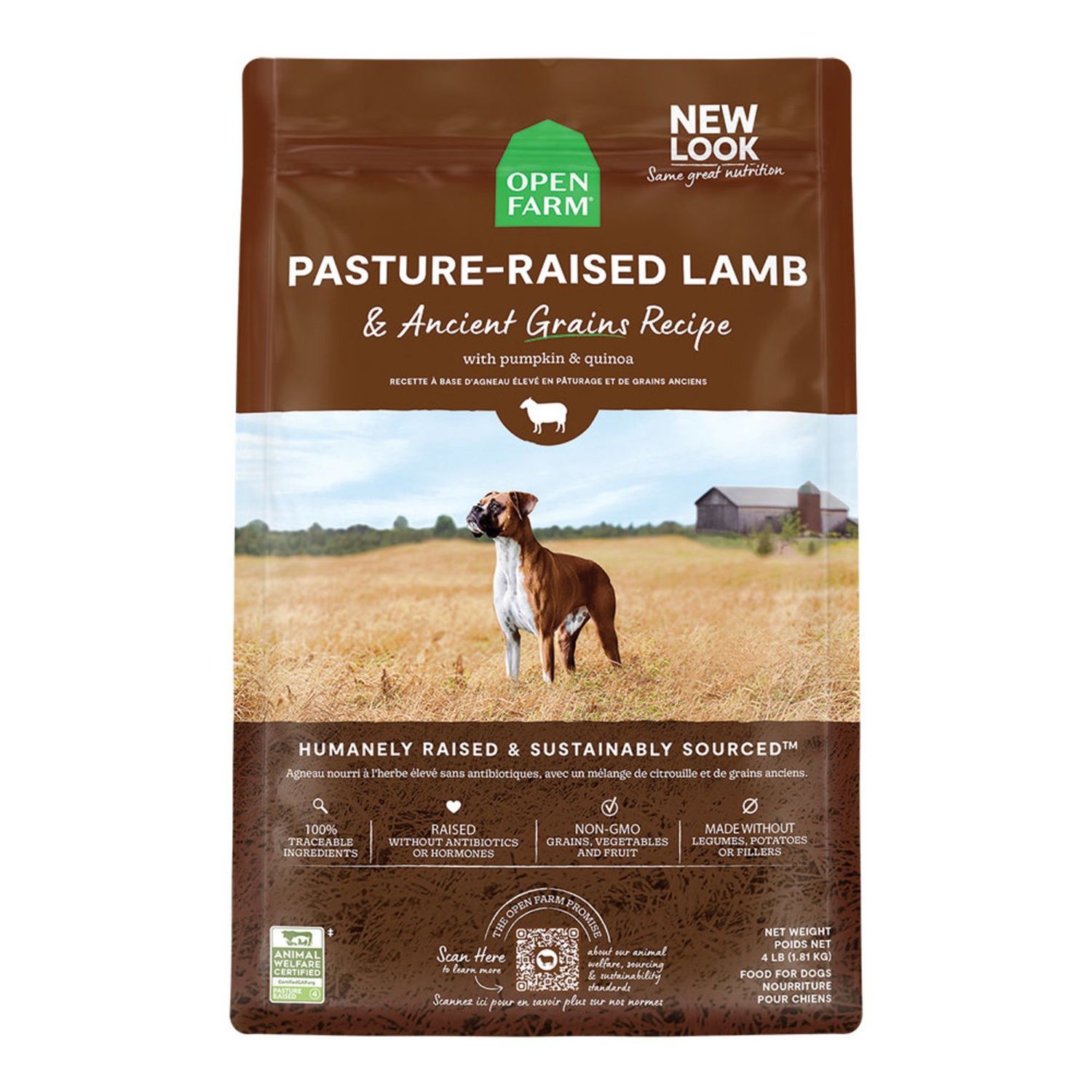 Open Farm Chien - Agneau Avec Grains pour chiens (1.81 kg, 9.97 kg), Taille: 1.81kg