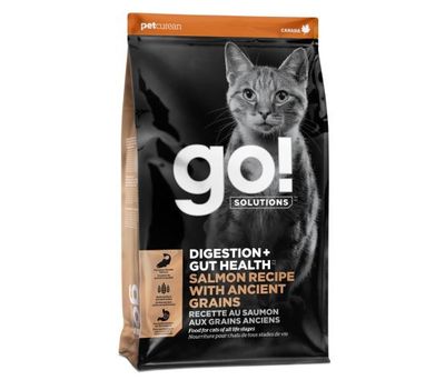 Go! Soulutions Digestion + Santé Intestinale Aux Grains Anciens Pour Chat Saumon (3.63 kg)