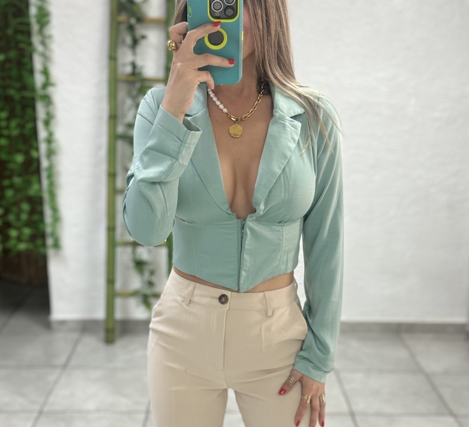 Dusty Green Top