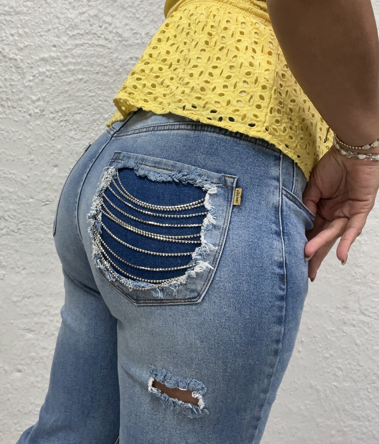 Chains Denim pant