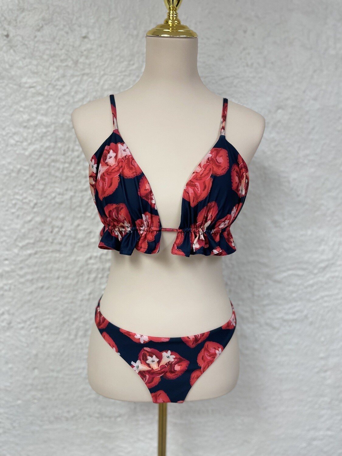 Red flowers bikini exclusive collection