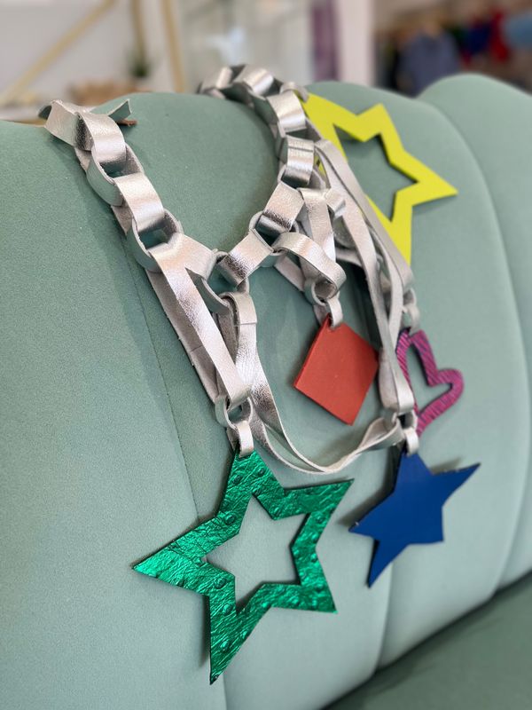 Funky Leather Necklace