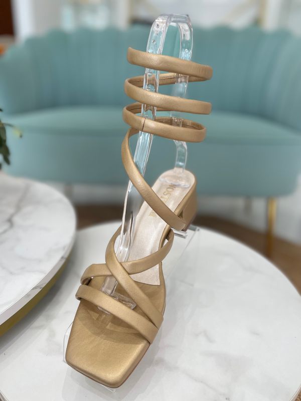 Golden Gladiador Exclusive Collection Sandals