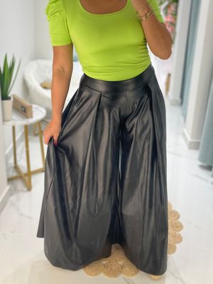 Black Leather Pant
