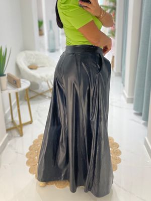 Black Leather Pant