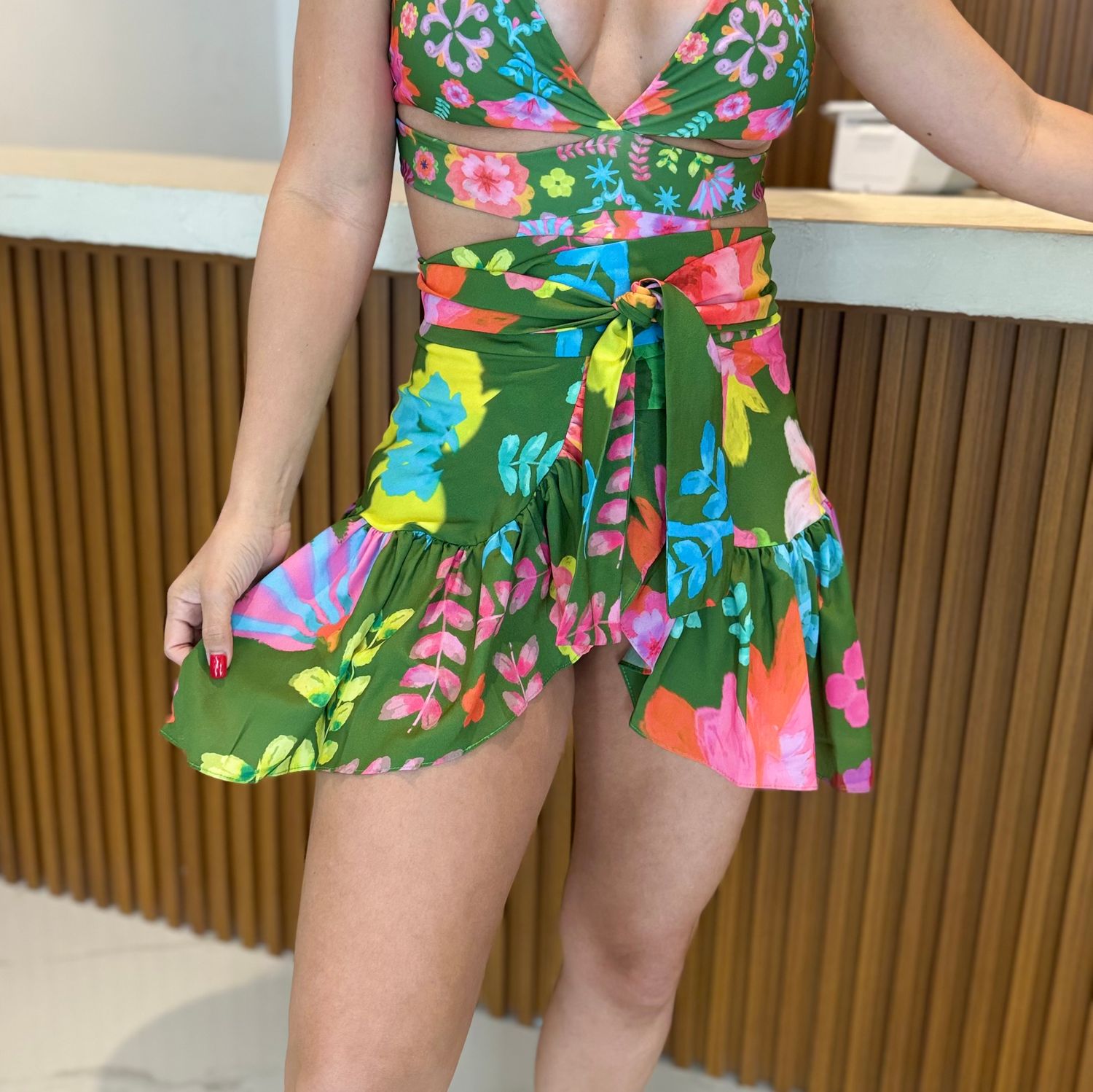 Floral Siena Exclusive Collection Short Skirt