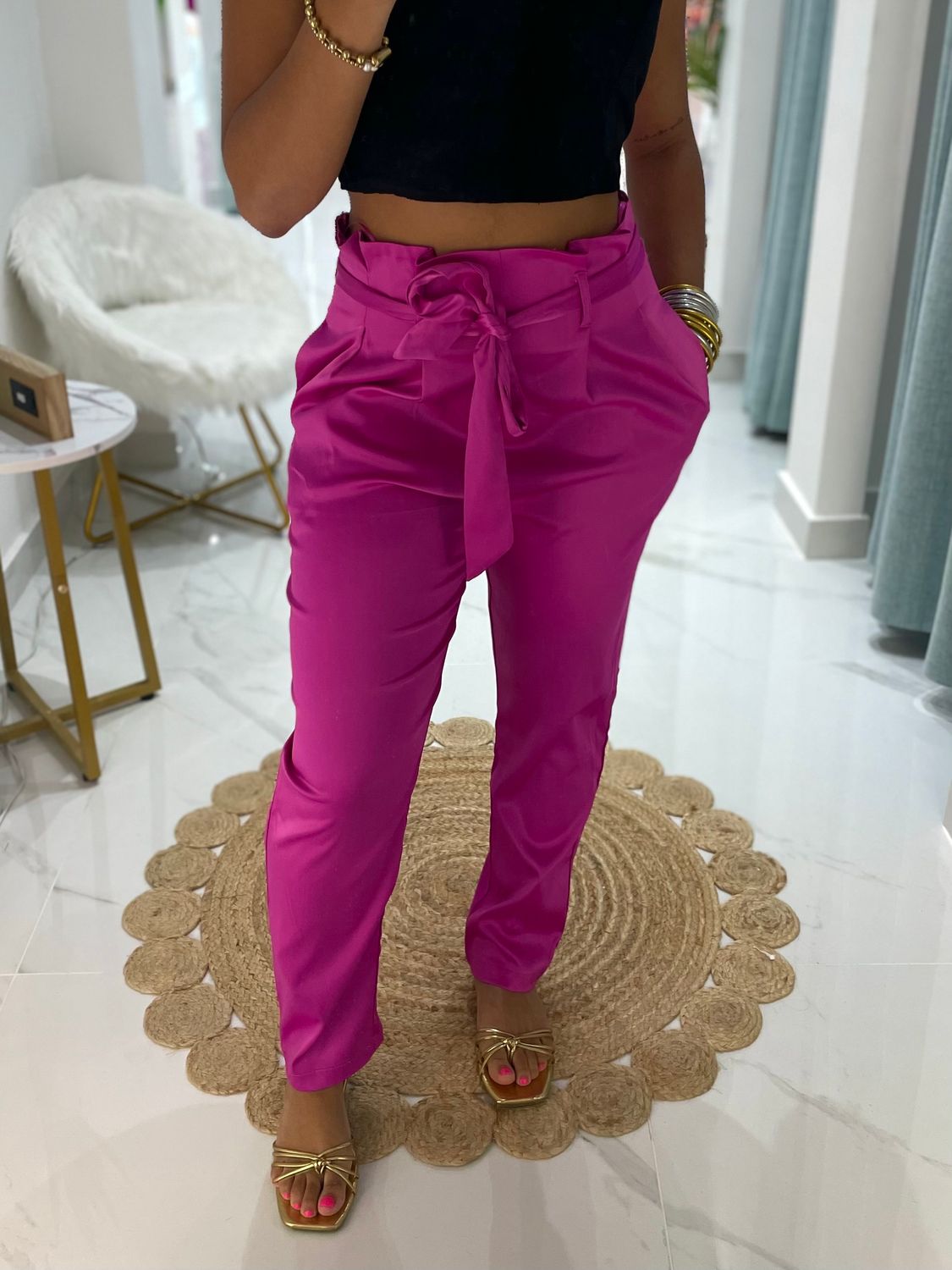 Magenta Pant