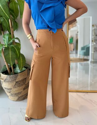 Camel Cargo Pants