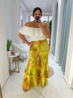 Lime palazzo exclusive collection