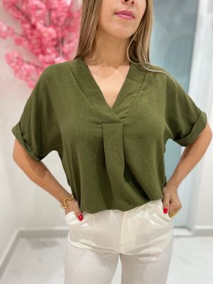 Green Militar Blouse