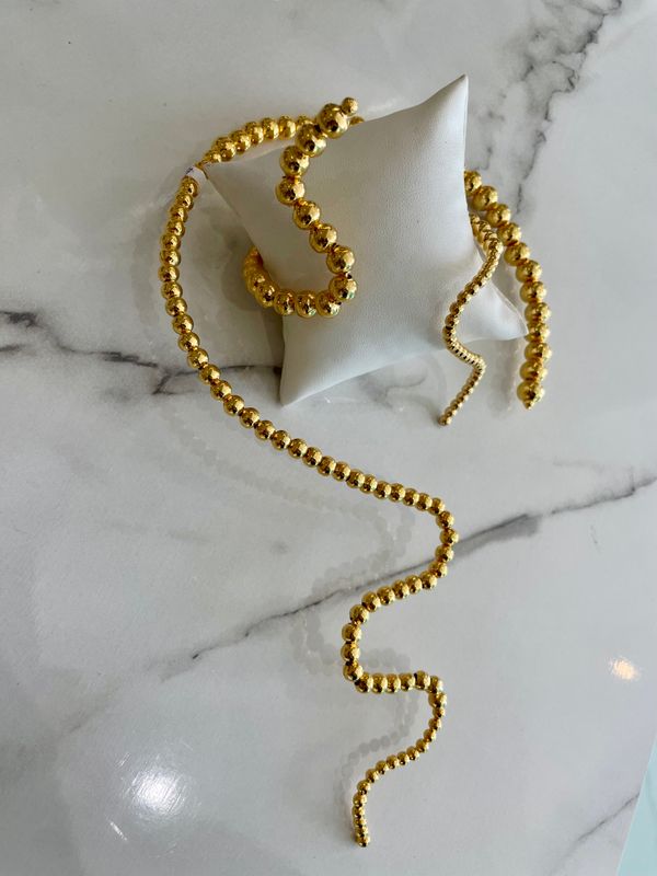 Serpent Gold Necklace Set