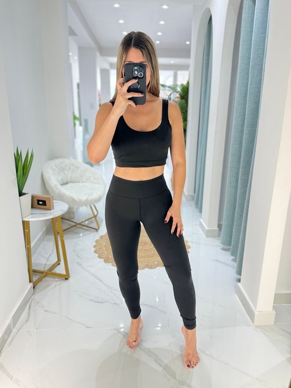 Black Sport Pant Set