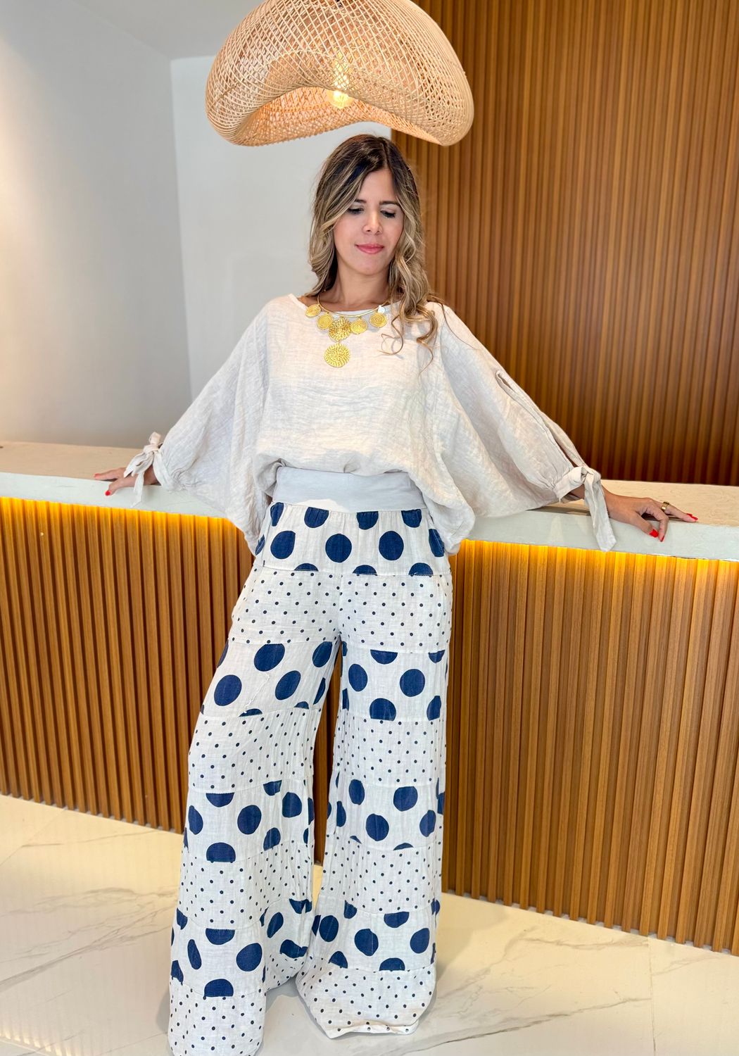 Sand Linen Pant Set