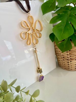 Flower Long Necklace