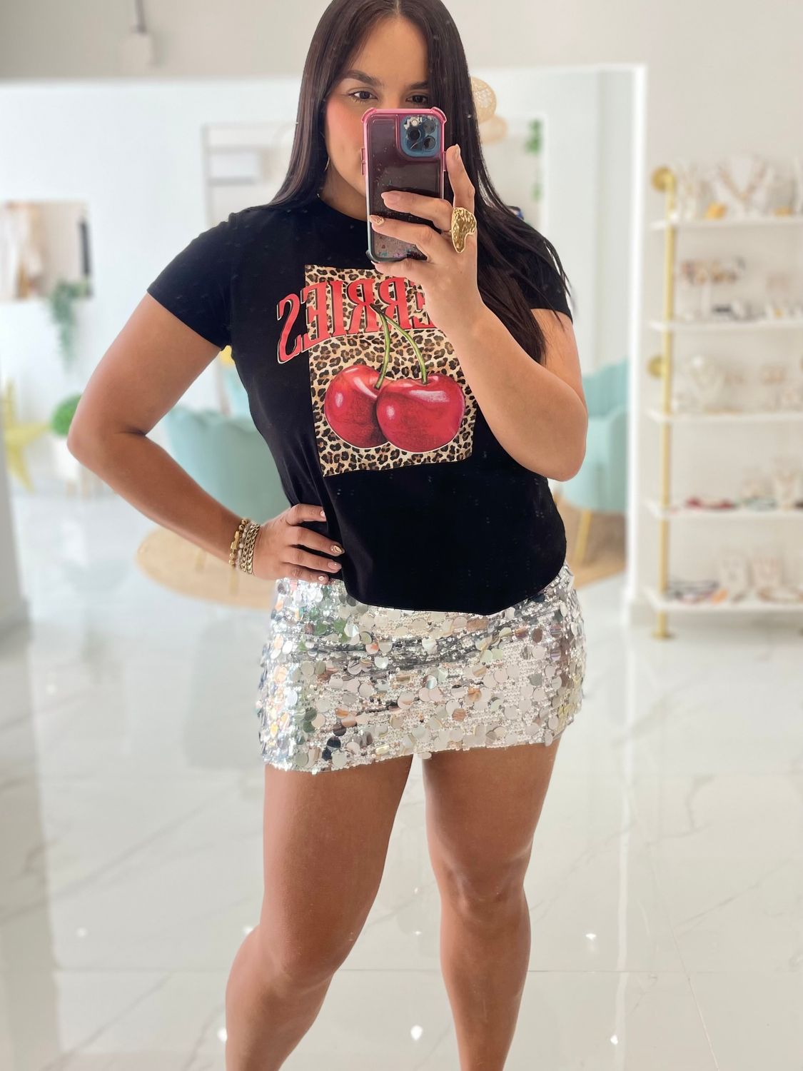Disco Party Silver Skirt