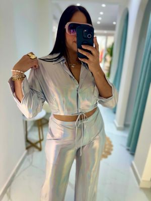 Metalic Pant Set