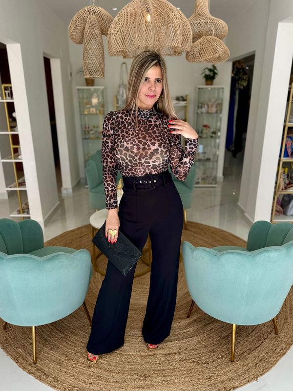 High Waisted Black Pant
