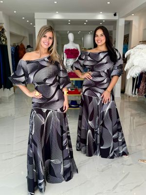 Black &amp; White Print Exclusive Collection Drees