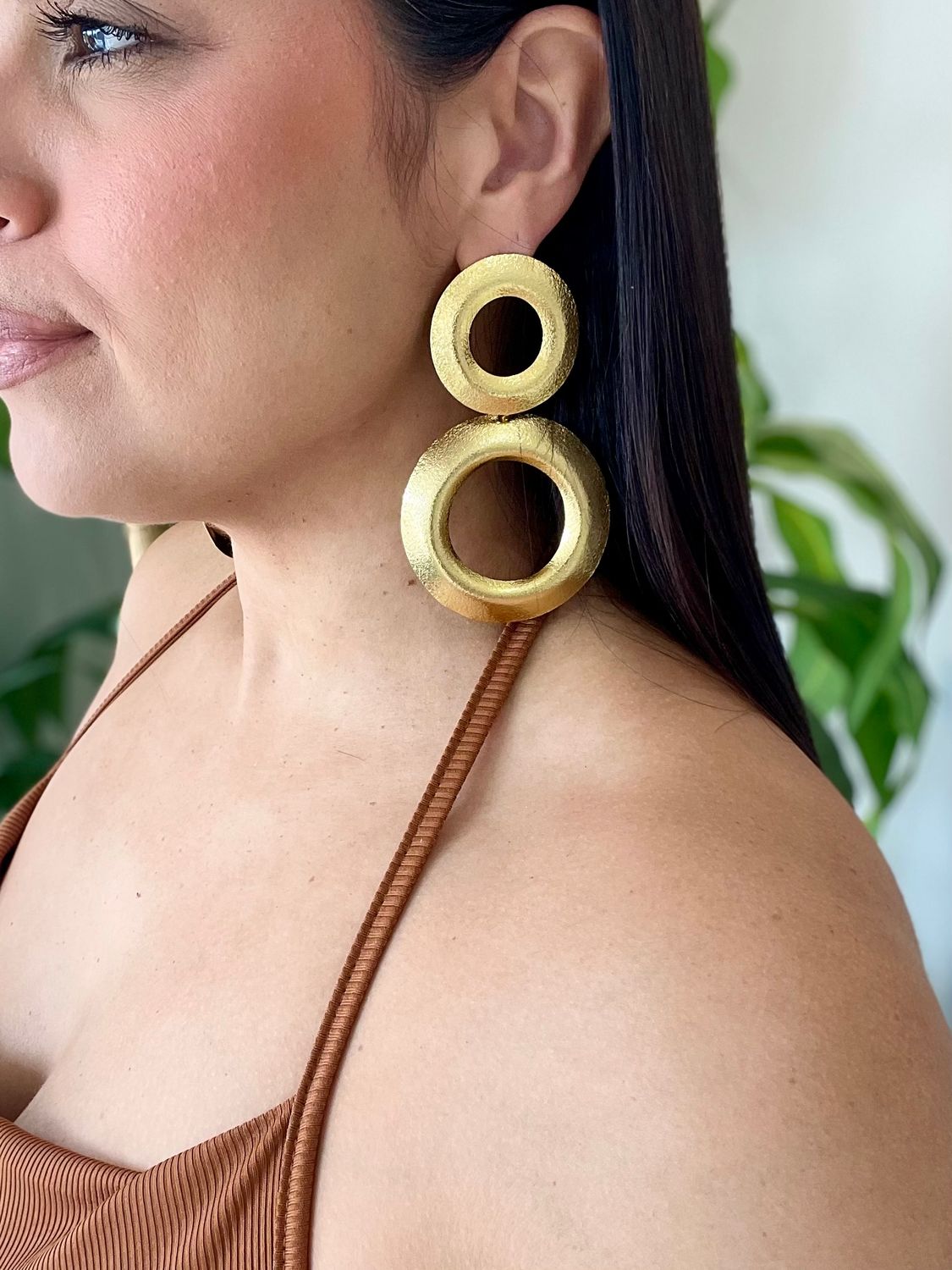 Gold Circles Earrings