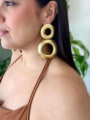 Gold Circles Earrings