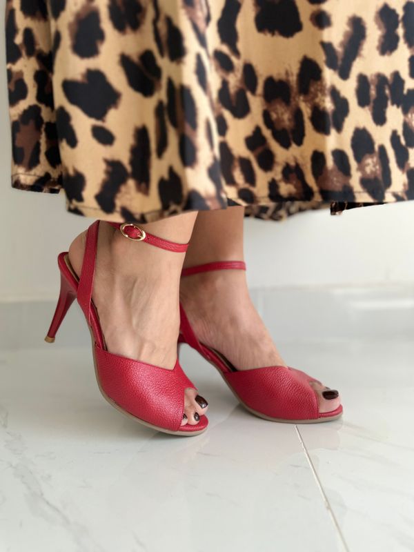 Red Leather Heels