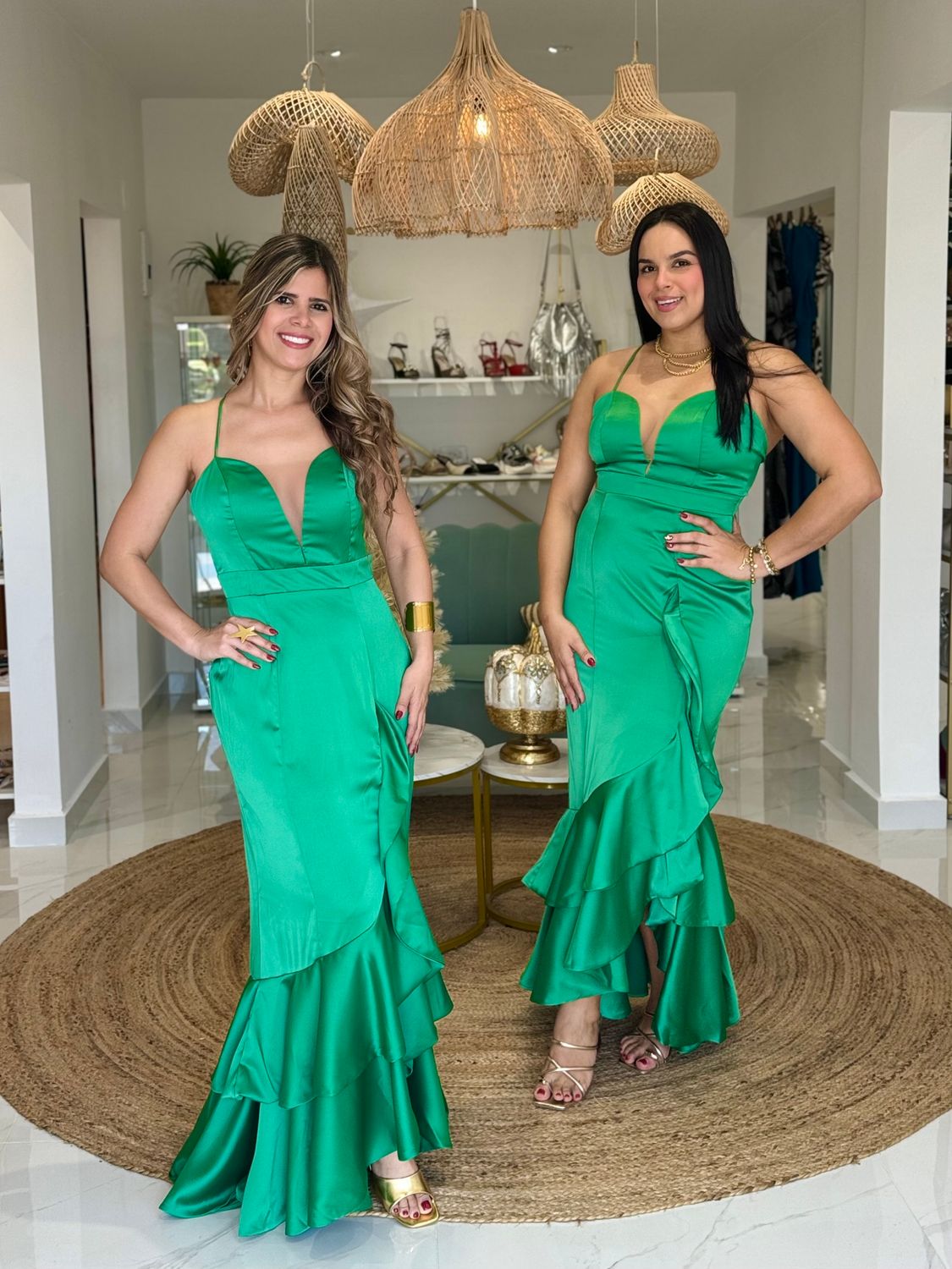 Green Holiday Formal Exclusive Dress