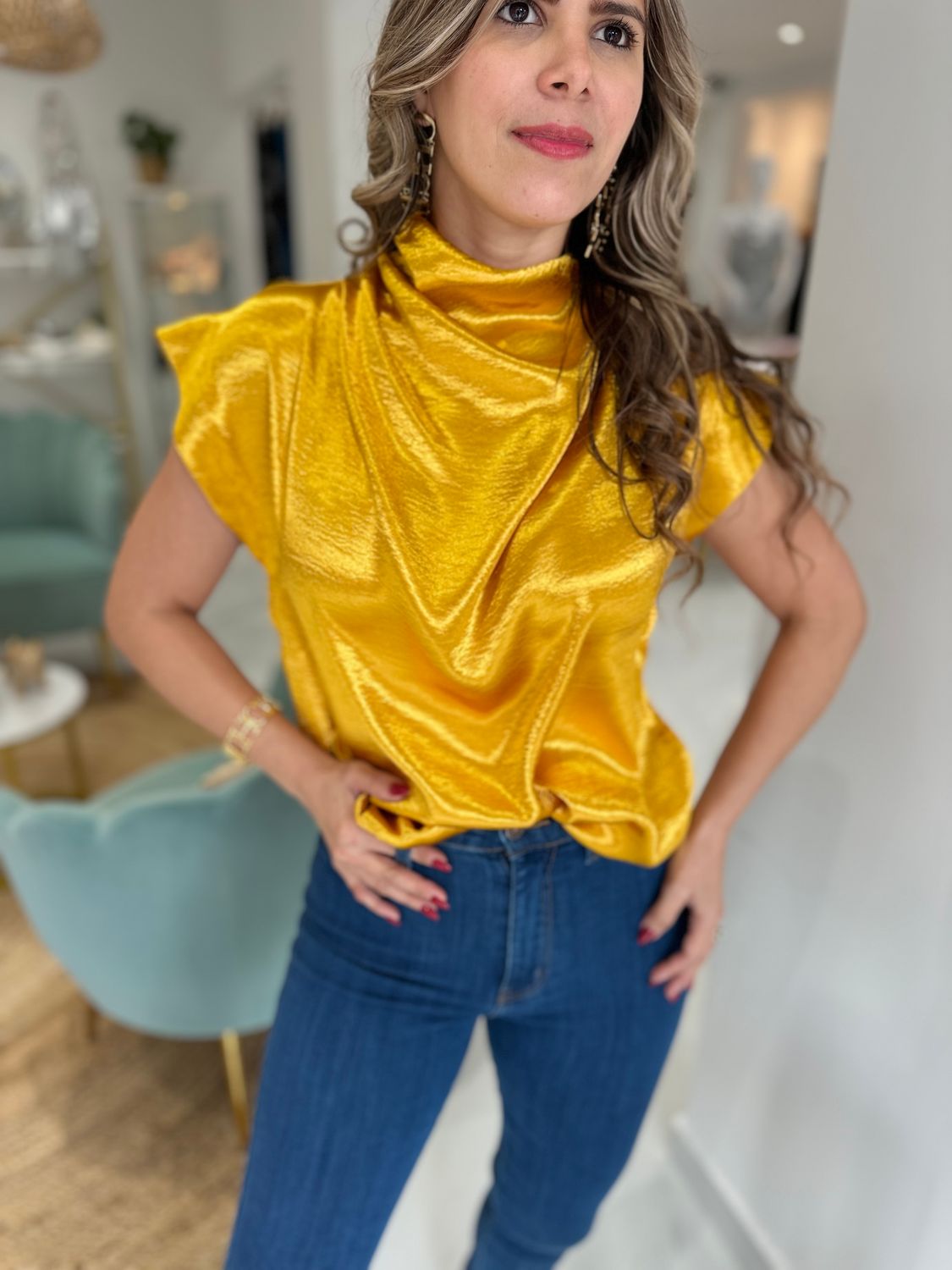 Mustard Blouse