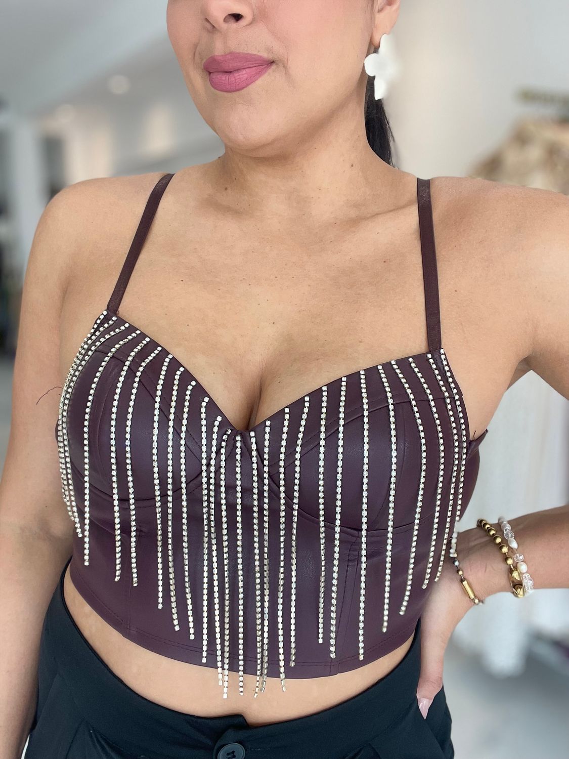 Rhinestone Bustier