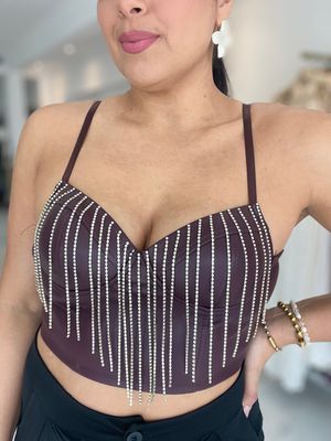 Rhinestone Bustier