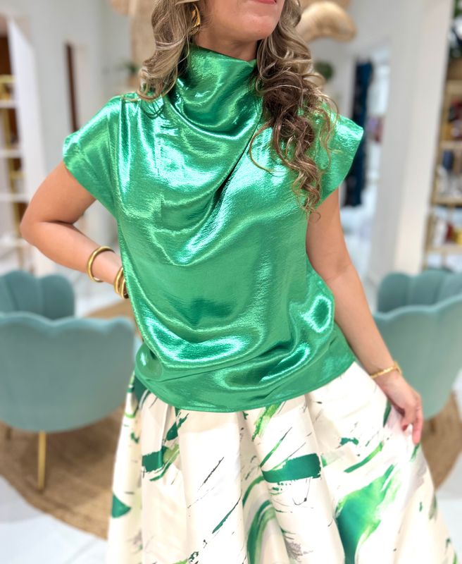 Green Elegant Midi Set