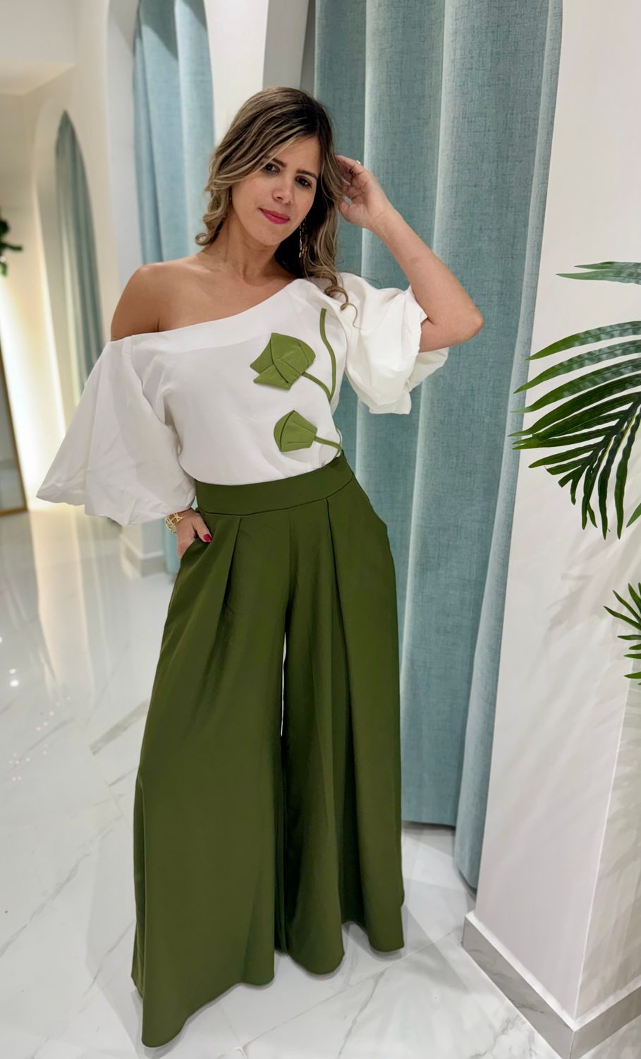 Olive Green Palazzo