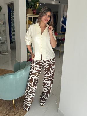 Choco Cream Nostrum Exclusive Pant Set
